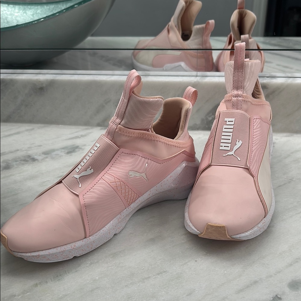 Puma Pink Athletic Slip-On Shoes